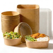 Salatbox Einweg Kraft