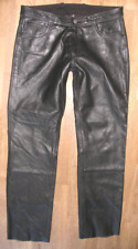 -HIGHWAY 1- Herren- LEDERJEANS / Biker - Lederhose schwarz in ca. W34 / L33