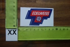 Alter Aufkleber Handwerk Handel Firma EDELWEISS