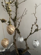 Papier Deko Zapfen Weihnachten