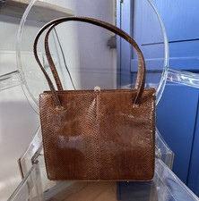 Vintage Kroko Handtasche braun