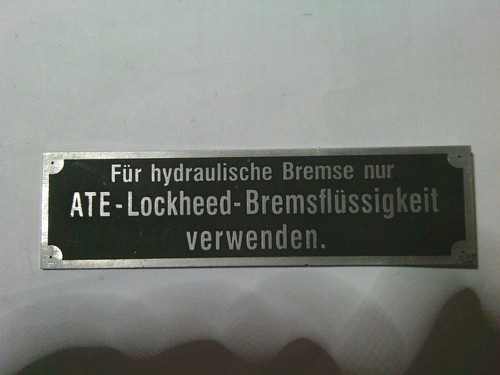 Typenschild schild s98 ate - schild,