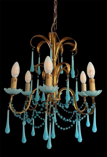 Antik vergoldete metall murano - vergoldete,