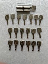 Ikon Schließzylinder, Doppelzylinder, mit 20 Schlüssel, Edelstahl