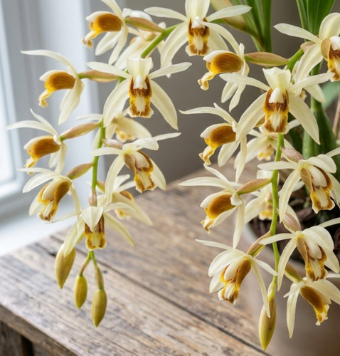 Coelogyne trinervis exotische - coelogyne,