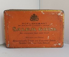 Salem Gold Cigaretten 50er Blechdose alt leer Zigaretten Yenidze Dresden