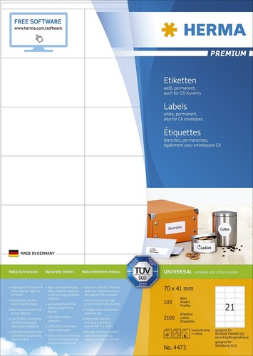 Herma 4473 etiketten - 4473,