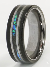 Herren Ring Wolfram schwarz Bandring Wolframcarbid Gr. 62 NEU; K87 238