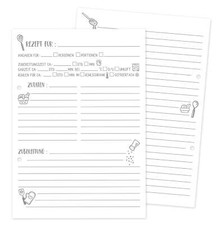 Rezeptblätter DIN A5 für