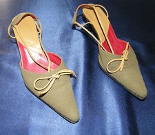 KENZO PUMPS HALBSCHUHE OLIV