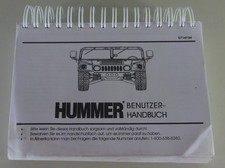 Betriebsanleitung / Benutzerhandbuch Hummer H1 / H-1 - Deutsch -
