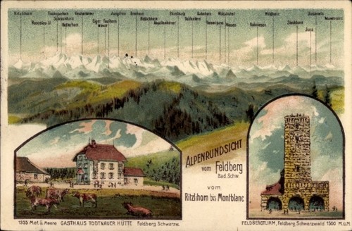 Litho feldberg schwarzwald - feldberg,
