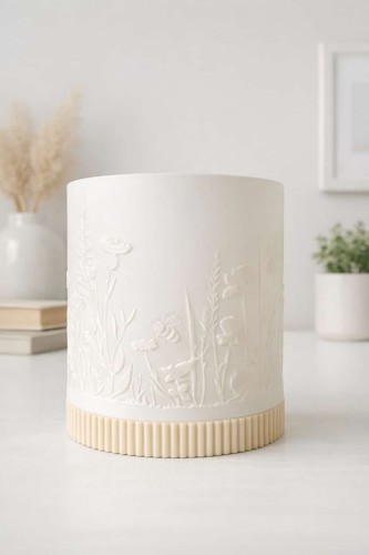 Windlicht blumen design scandi - blumen,
