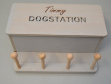 Inexterior Dogstation Hundegarderobe Classic Grau aus Holz handgefertigt "Timmy"
