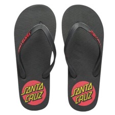 Santa Cruz Flip Flops Classic Dot Black Zehentrenner