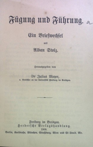 Fügung und führung - fügung, führung.