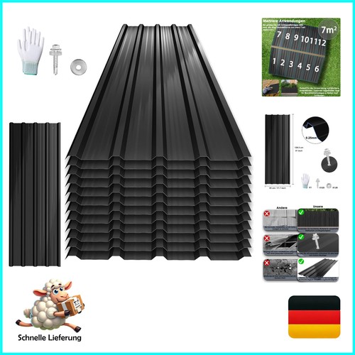 Stück wellplatten - 12,