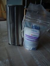 Watte Pads Wandhalterung Edelstahl durchsichtiger Einsatz