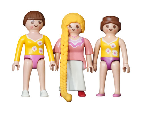 Playmobil figur frau zopf lang - figur,