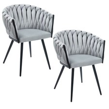 2er Set Polsterstuhl Velours