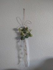 Fensterbild Ostern Fenster Tür Deko Metall Landhaus-Stil Eukalyptus 20x80cm