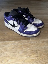 Nike Jordan 1 Low Court Purple White Black Gr.40 EU