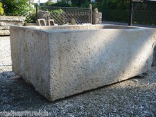 L= 193cm GRANITTROG WASSERTROG BRUNNEN GRANDER ca. 1800 Brunnentrog Granit Trog
