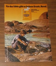 Seltene Werbung REVAL Cigaretten - Für das Echte gibt es keinen Ersatz 1978