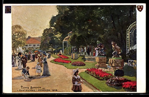 Künstler claus bergen - künstler-ak,
