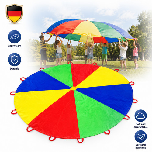 Regenbogen schwungtuch 6m - schwungtuch, 3.6m