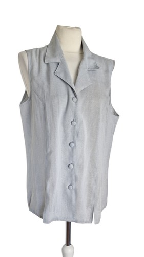 Vintage bluse größe grau - bluse,