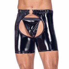 Lack-Chaps mit String Herren