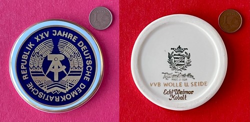 Ddr porzellan medaille vvb - ddr,