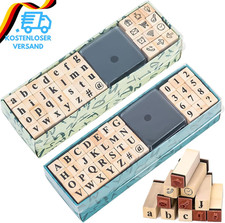 80 Stk Stempel Buchstaben Set