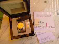 Zenith Elite Captain Central Second Stahl / Gold OVP Gepflegt Rechnung