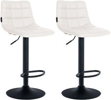 2er Set Barhocker Jerry Kunstleder Küchenhocker Thekenhocker Tresenhocker Hocker