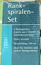 4er-Set✿Rankhilfe✿Pflanzstab✿Tomaten✿Wein✿Spirale✿2-teilig✿Stahl verzinkt✿180 cm