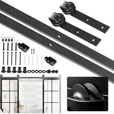 200cm Schiebetürsystem Laufschiene für Schiebetüren Holzschiebetür Beschlag set