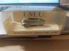 I.M.U 02003 Messerschmitt Kabinenroller Cabrio, silber, 1:87 H0, OVP