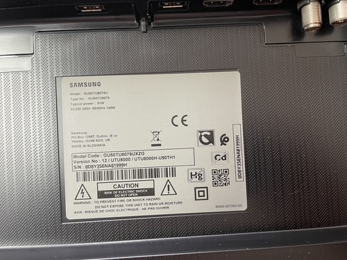 Fernseher samsung gu50tu8079 - fernseher,