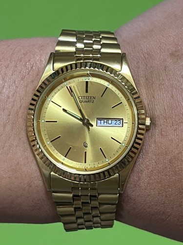 Citizen gold quarz armbanduhr - gold,