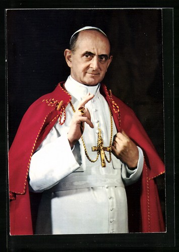 Ansichtskarte papst paul - paul, vi