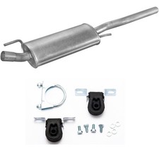 Endschalldämpfer Auspuff Endtopf VW Vento1.6i,GT 1.8i 1.9D TD 2.0i + MONTAGESATZ