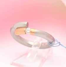 moderner BUNZ Ring | 950/- Platin | 0,12ct Brillant | NEU