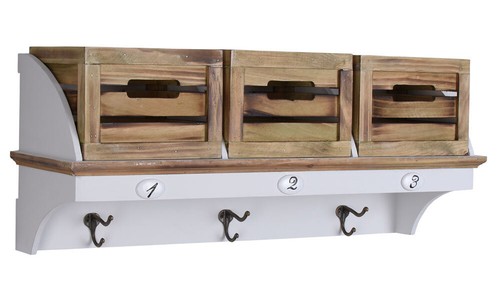 Wandgarderobe wandregal haken - wandgarderobe,