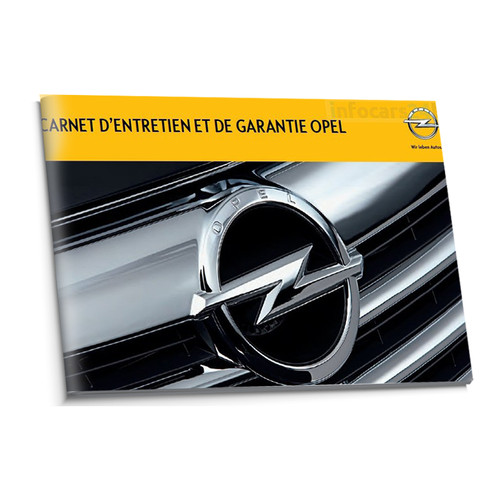 Opel französisch serviceheft - opel,