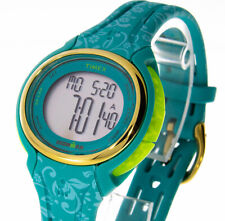 Timex Damenuhr Ironman TW5M03100 türkis Silikonband Stoppuhr 50 Runden Speicher