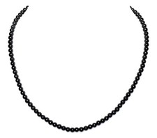 Edelstein Kette Kugelkette 4mm