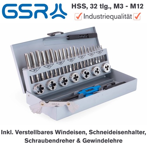 Gsr gewindeschneidsortiment - gewindeschneidsortiment, 32