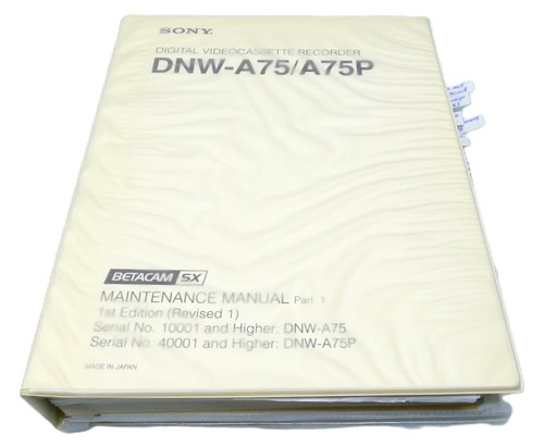 Sony dnw a75 - dnw, a75p